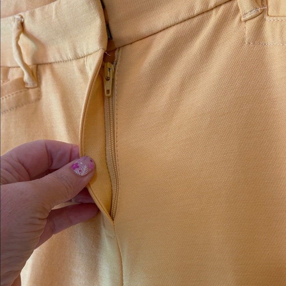 White House Black Market Yellow Ankle Pants Size 6Long - Picture 3 of 12